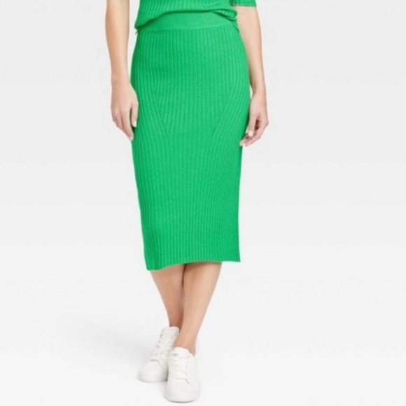 NWT A New Day Green Tank Skirt Sweater Set Size Small/Medium - Picture 2 of 8